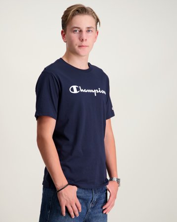 Champion SS Tee Blauw T-shirts Jongens - Kids Brand Store