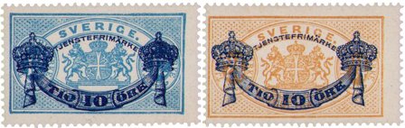 Sverige 1889 - AFA 12-13 - Postfrisk