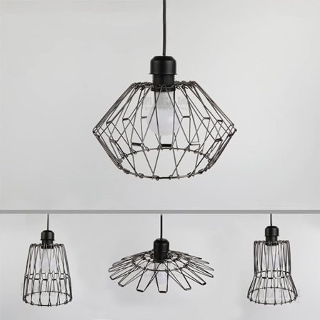 Retro Multi-form Lampeskjerm for Takheng, DIY Skjerm S