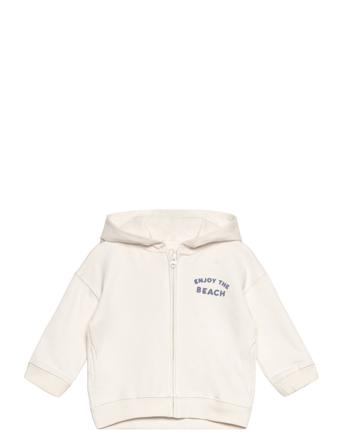 Printed Hoodie White Mango