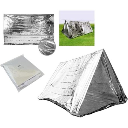 Lättviktigt Nödtält I Nödtält I Överlevnadstält I Silver I 250 x 110 CM