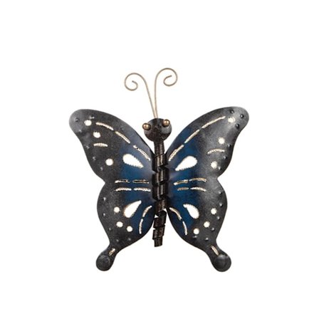 Fjäril i hamrad plåt 20x22 cm