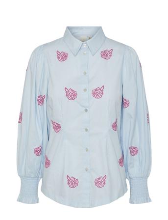 Yasbella Ls Shirt S. Blue YAS