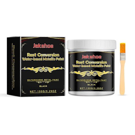 Rustfjernende vandbaseret metallisk maling