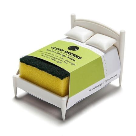 Keittiö Sponge Abs Holder Sieni Pesu Sängyn hylly Innovatiivinen Si White