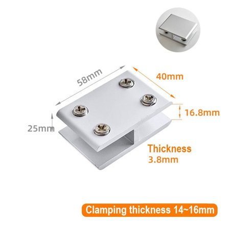 Glassdørhengsel Rammeløs klemme STIL 9 STIL 9