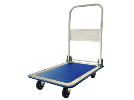 TWINCO Plattformsvagn vit/blå - Lyreco - Emballage och lagerutrustning - Lagerutrustning - Byggvagnar och flakvagnar