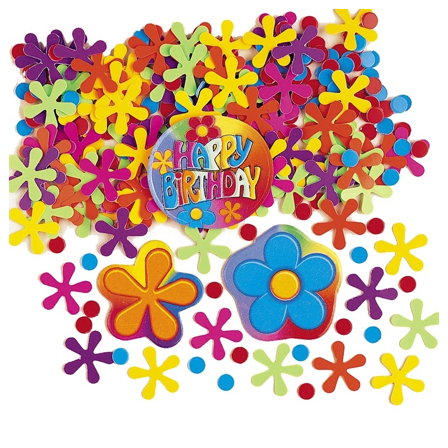 Konfetti blommor - Kalaslagret.se