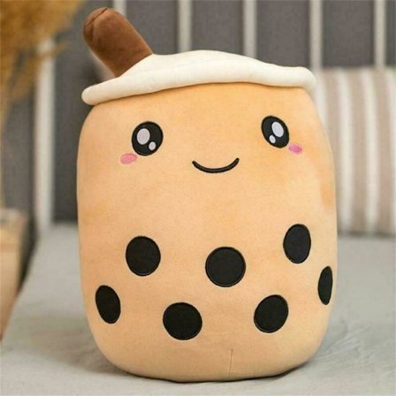 Bubble Tea Boba Kopper Squishmallow Blød Fin Gave Plyslegetøj Brun Åbne Øjne (Mest Populær) Brun Åbne Øjne (Mest populær){ad}