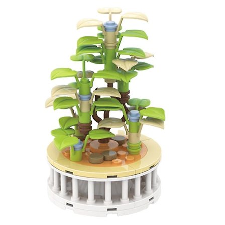 Luovat ruukkukasvikukat DIY-liitosrakennuspalikkalelut Koristeet Ornamentit Niuniu (Kesäaika)