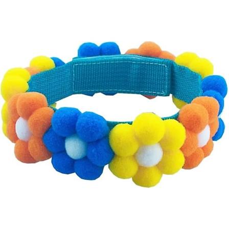Katt Hundeflor Krage Valp Pompon Hals Tilbehør Bursdag Halsbånd For Festlig Dekorasjon (X-Small)