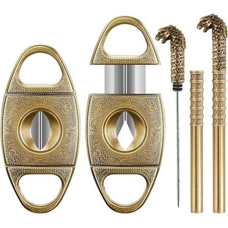 2025 Seneste Model V-Cut Cigar Klipper Guillotine Præcision Cigar Trækforbedrer Værktøj Nål & Skarpe Perfekte Cigar Klippere Cigar Tilbehør