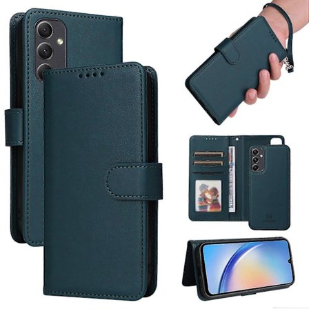 BETOPNICE 005 Fodral för Samsung Galaxy A34 5G Ställ Plånbok Avtagbart Telefon Läderfodral