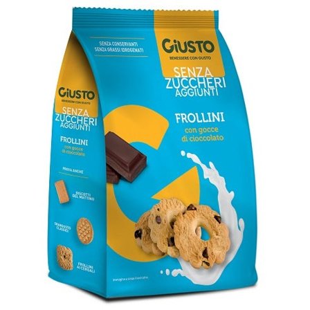 Giusto Senza Zucchero Frollini Gocce Cioccolato Senza Glutine