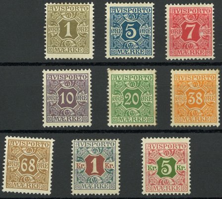 Danmark - Avisporto 1-9 - Ubrugt