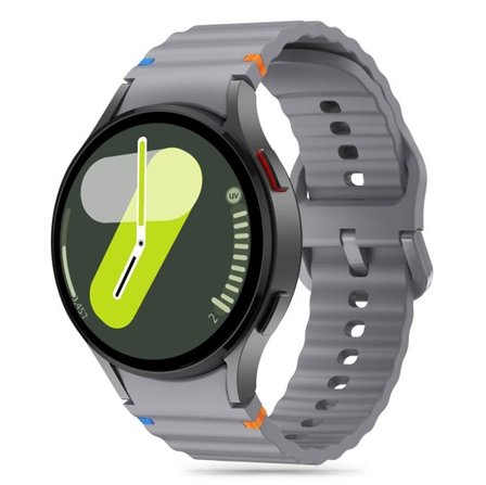 Tech-Protect silikon sportrem för Samsung Galaxy Watch 4 / 5 / 5 Pro / 6 / 7 / FE - Grå