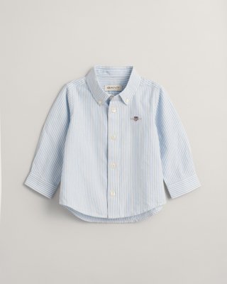 GANT - Stripete Oxford-skjorte til baby capri blue