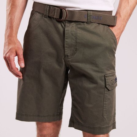 Pantalón corto de tripulación / pantalón corto de navegación Sebago Outwashed Pocket Dark Sage, hombre, X-Large