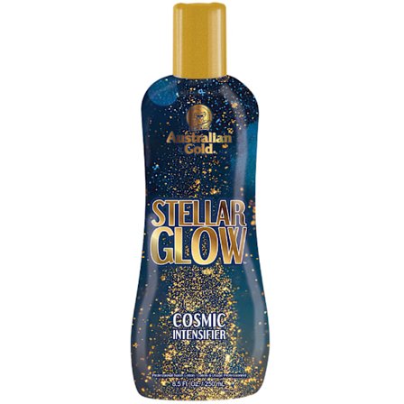 Australian Gold Stellar Glow Aurinkopuuterivoide Solariumiin – Hohtava Bronzer, Intensiivinen Väri Ja Hehku, 250 Ml