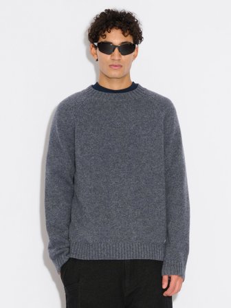 Holzweiler Wool Sweater - Blue - Men's - XL