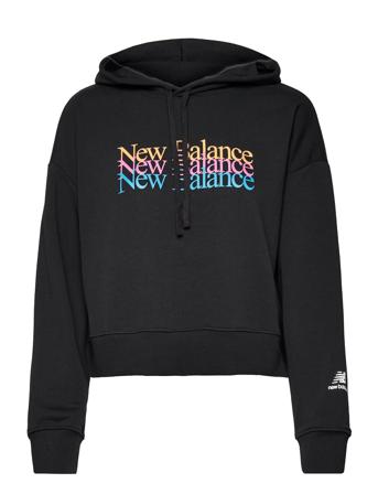 Nb Essentials Celebrate Fleece Hoodie Hoodie Trøje Sort New Balance