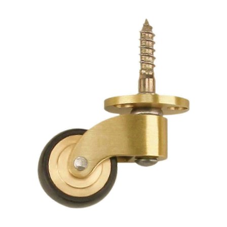 Kraftigt vridbart hjul, möbelhjul i mässing, tystgående metallhjul för bord, stolar, pianon och soffor