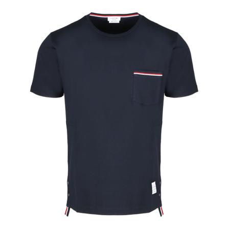 Thom Browne SS Pocket Teen Blå, Herre T-shirts