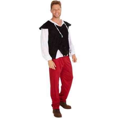 Tectake Maskeraddräkt Herr Hovmästare Red Xxl