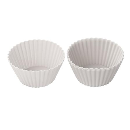 1 stk Rund Cup Cake Silikon Bakeform Cupcake Case DIY Bak White