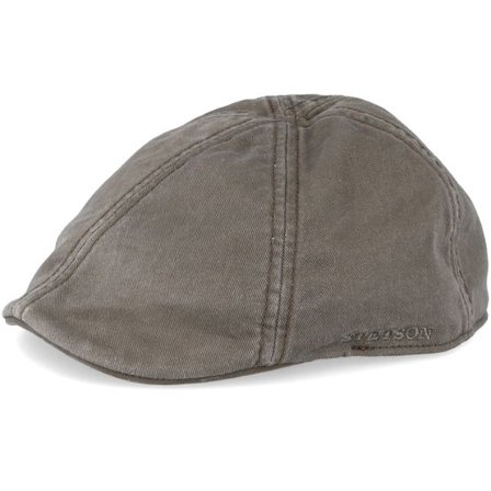 Stetson - Grön flatcap Keps - Texas Cotton Olive Flat Cap @ Hatstore