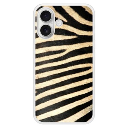 Silkonskal med förstärkt tryck kompatibel med Apple iPhone 16 Plus Zebra