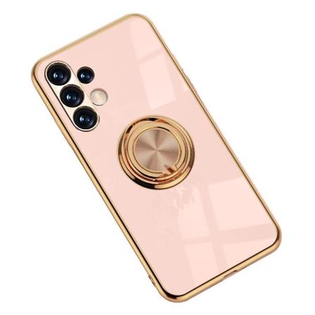 6D-sähköpinnoitettu kehys TPrecise Cut-out -takaosan puhelinkotelo renkaalla Kickfor Samsung Galaxy A13 4G