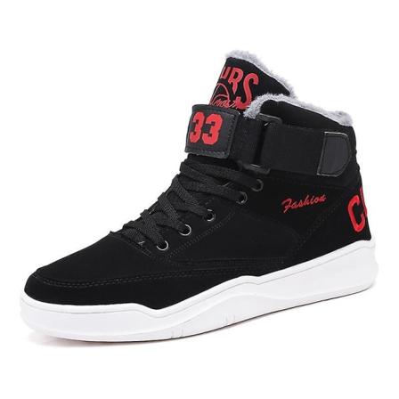 Unisex snöstövlar, vintervarma höga sneakers Red 44