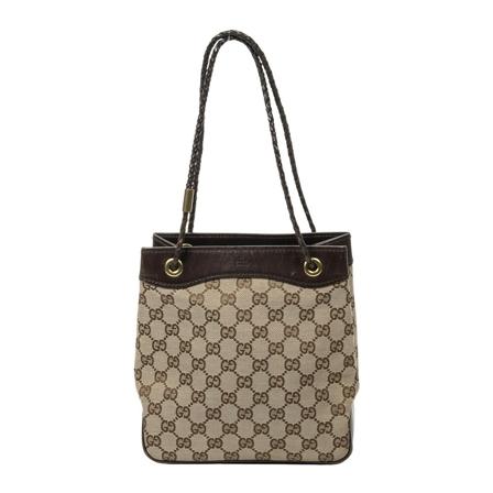 Gucci Vintage, Pre-owned Shoulder Bags Beige, Dames, Maat:ONE Size,Canvas
