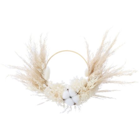 Pampasgræs Krans Smuk Fluffy Fuld Væg Kranse til Stue Soveværelse Studie