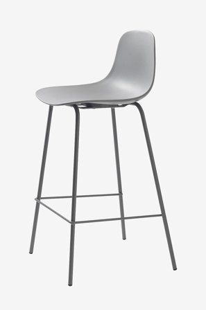 Håum - BarStol Karlstad 2-pak - Grå - Barstole & -taburetter - Fra Homeroom