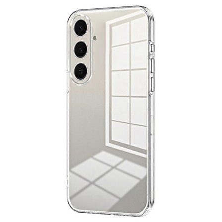 Case for Samsung Galaxy S25 Electroplated Frame Soft TPU Phone Case - Transparent
