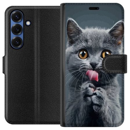 Yhteensopiva Lompakkokotelo Samsung Samsung Galaxy S25+ Kissa