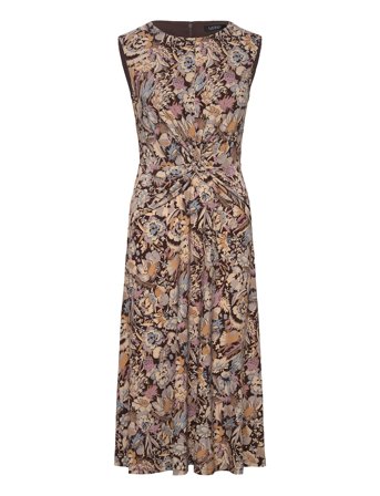 Lauren Ralph Lauren | Floral Twist-Front Jersey Dress | 36