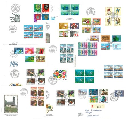 Schweiz FDC dubletpakke - frimærkepakke