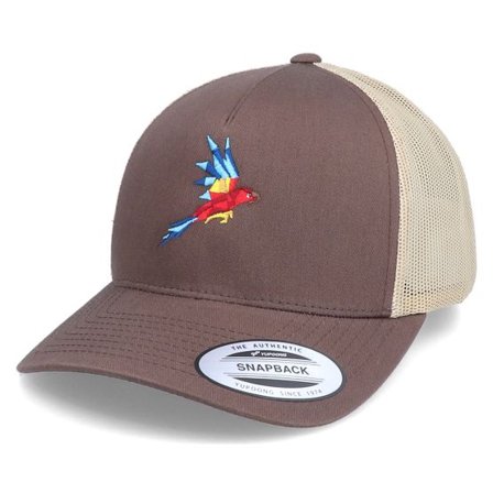 Origami - Brun trucker Keps - Flying Paper Parrot Coyote Brown/Khaki Trucker @ Hatstore