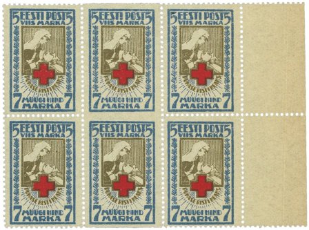 Estland - Postfrisk 6-blok