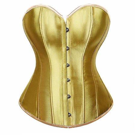 Silver Guld Korsetter För Dam Steampunk Gothic Korsett Bustier Med Dragkedja Plus Size Vintage Style Korsett Top Burlesque Underkläder