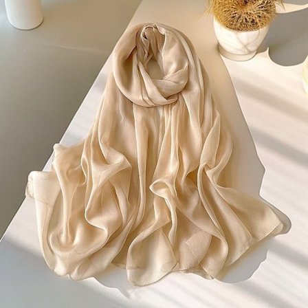 Ensfarget skjerf, damehodeskjerf, langt mykt sjal/hodeskjerf, dame strandskjerf 70*170cm