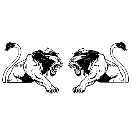 Väggdekor - Ett par Lejon