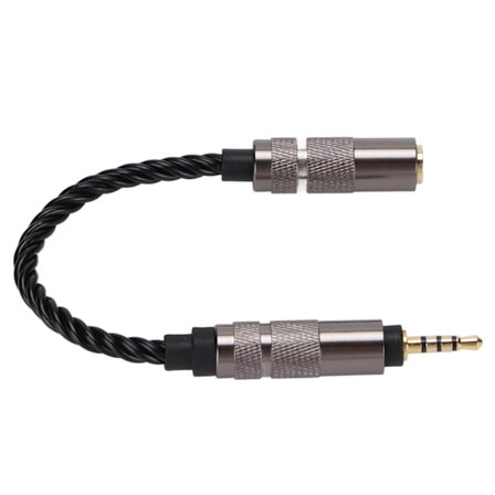 2,5 mm han til 3,5 mm hun stereo audio jack adapter headset konverter stik til smartphones hovedtelefoner tablets