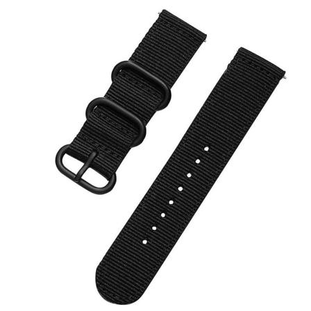 20 mm 22 mm rem til Samsung Watch Galaxy 4/3/46 mm/active 2/gear S3/amazfit Nylon urrem Armbånd Huawei Gt/2/2e/3/pro Band 20mm black