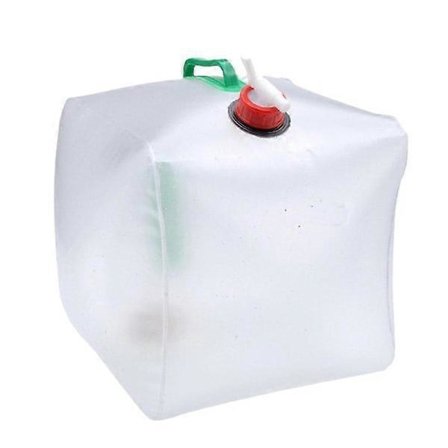 TG Vattenkanna med Kran, Hopfällbar - 20 L Transparent