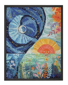 Stickpackung Bild Farbenfrohe Kunst