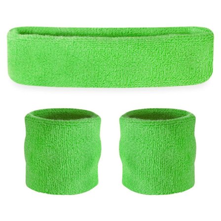 80-talls Svettebånd Neongrønt